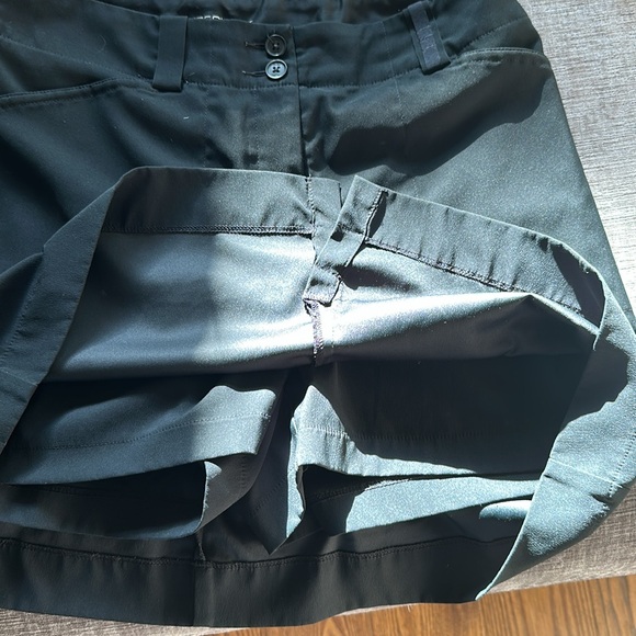 Nike Golf Skirt Skort Womens 6 Black Tour Performance Dri Fit Zip Pockets Lined - Picture 8 of 8